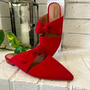 JEFFREY CAMPBELL CHARLIN RED MULES